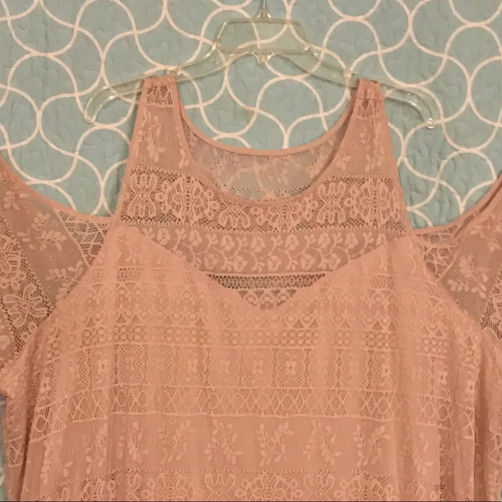 Torrid Lace Cold Shoulder blouse - Picture 2 of 4